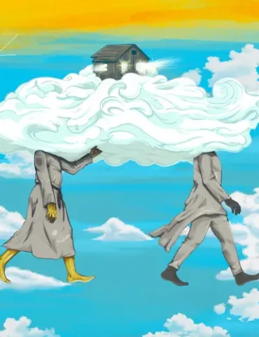 Legendary Hip-Hop group De La Soul's Cabin In The Sky Album Artwork